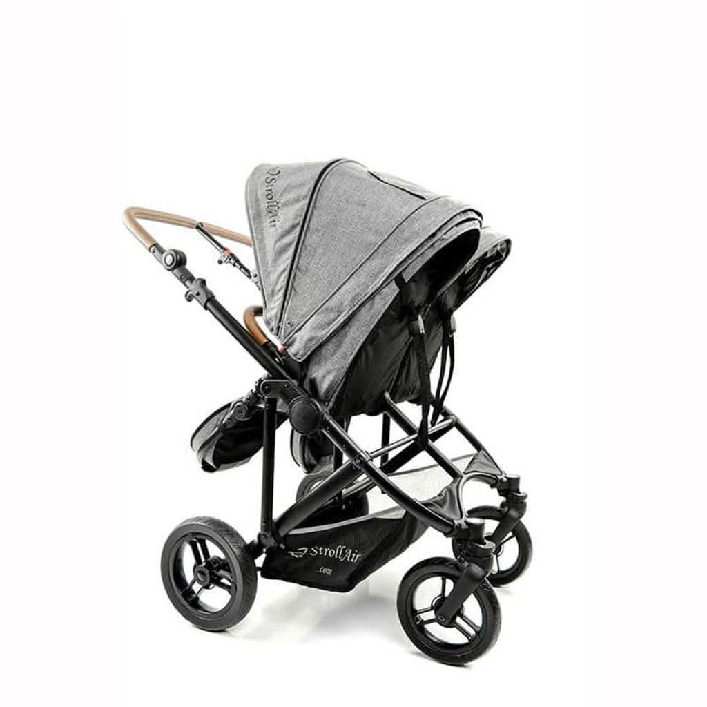 StrollAir Twin Way Twin Stroller Double Stroller Denim Slate