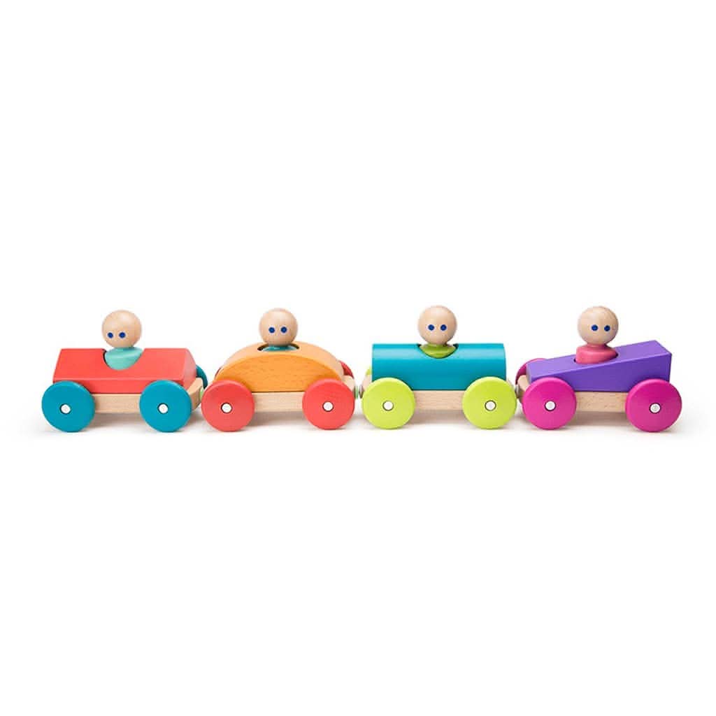Tegu Magnetic Racer Building Block Set 3 - Piece - TEGMRBPRP801T - ANB Baby