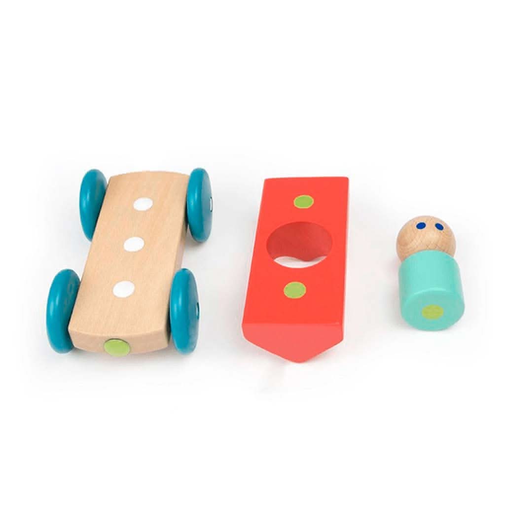 Tegu Magnetic Racer Building Block Set 3 - Piece - ANB Baby