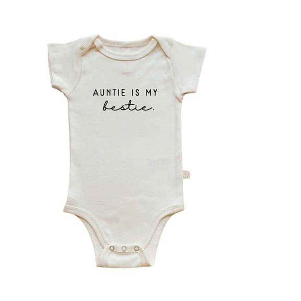 Tenth & Pine Auntie Is My Bestie Organic Cotton Onesie-Clothing-Tenth & Pine-0-3 Months-ANB Baby Store