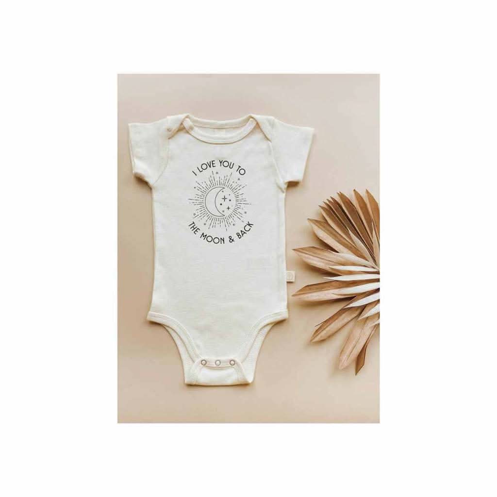 Tenth & Pine I Love You To The Moon and Back Organic Cotton Onesie-Clothing-Tenth & Pine-0-3 Months-ANB Baby Store