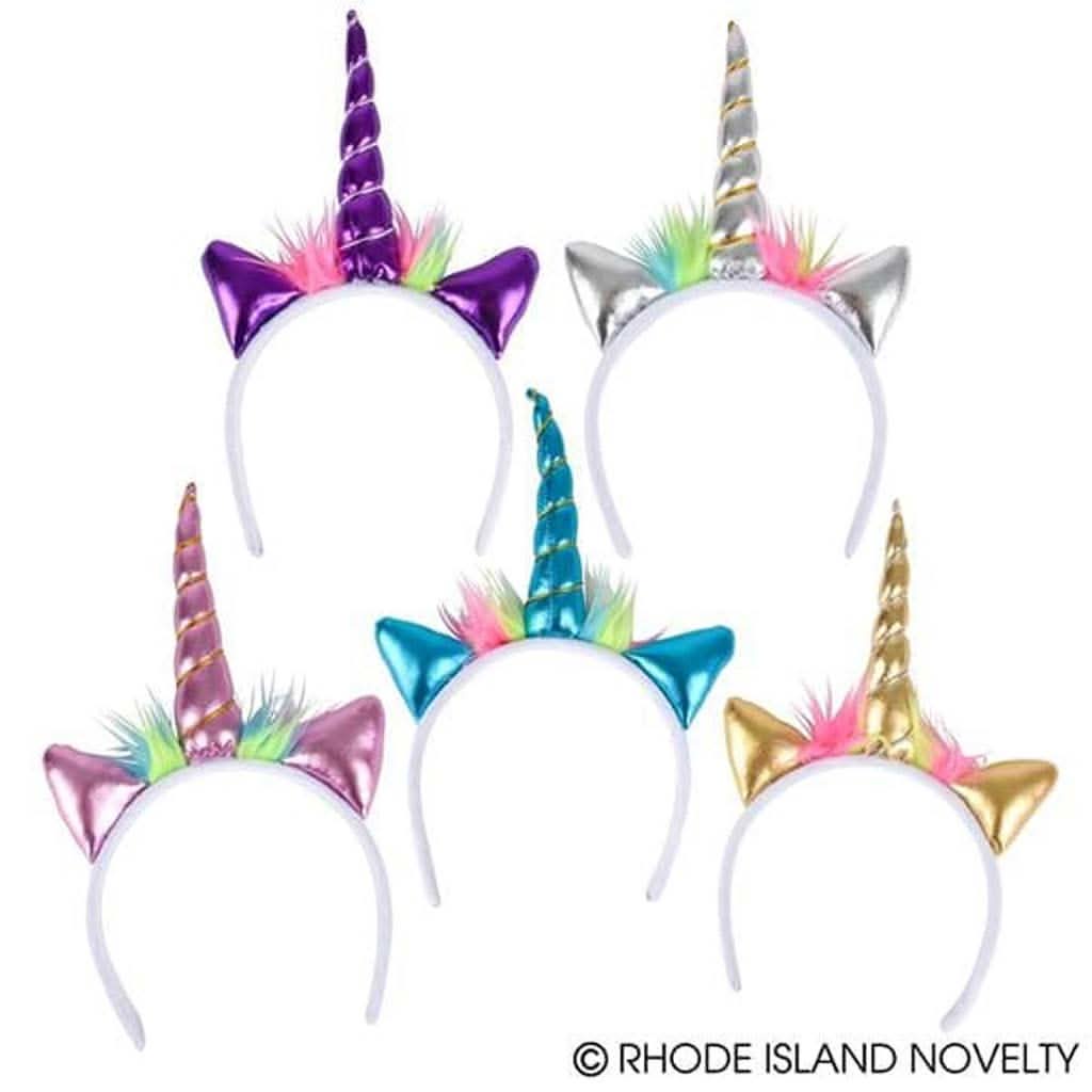 The Toy Network Metallic Unicorn Headbands, Multicolor-Puzzles & Games-The Toy Network-ANB Baby Store