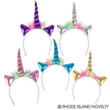 The Toy Network Metallic Unicorn Headbands, Multicolor - ANB Baby