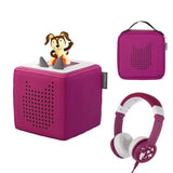 Tonies Toniebox Playtime Puppy Starter Set with Foldable Headphones and Carrying Case - ANB Baby