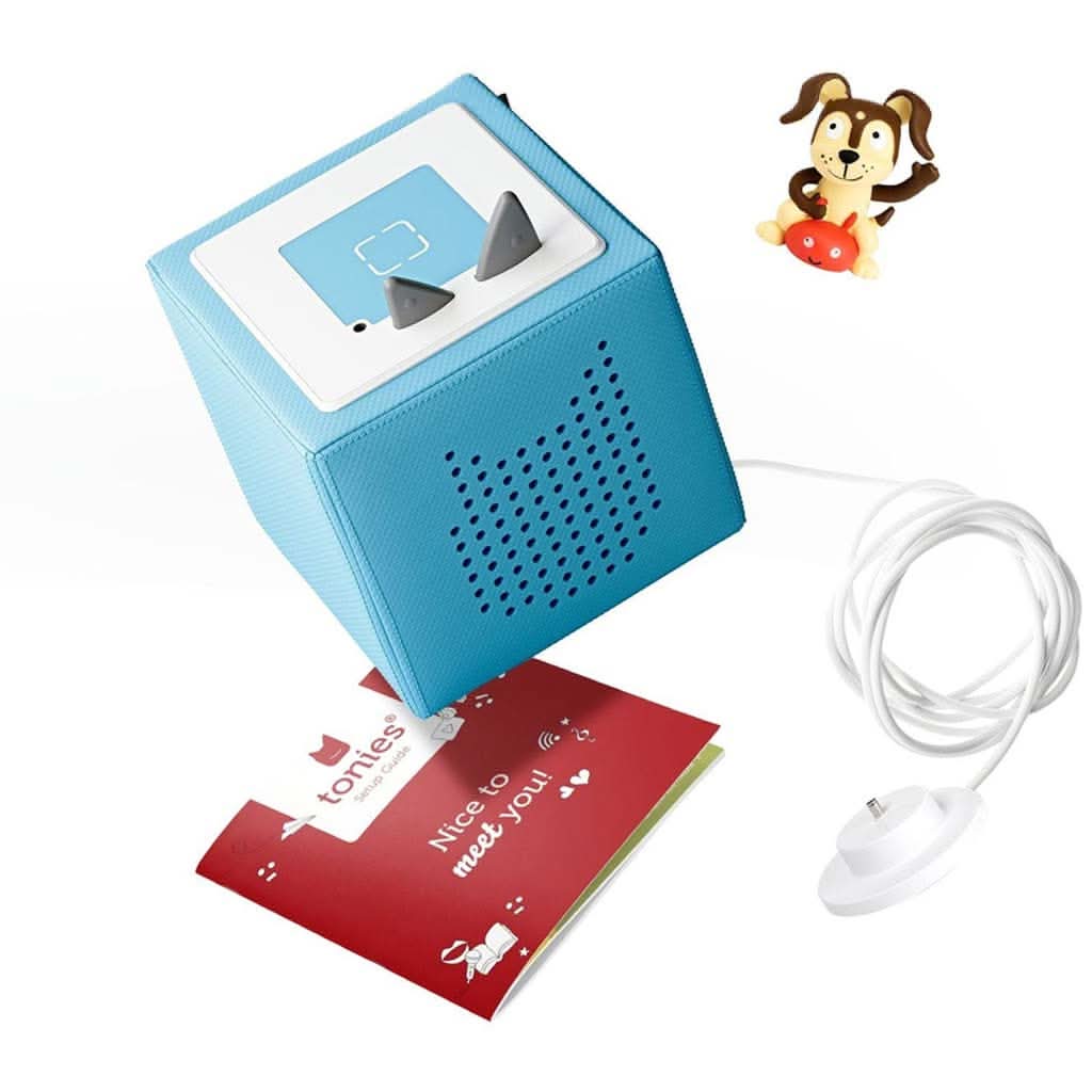 Tonies Toniebox Playtime Puppy Starter Set with Foldable Headphones and Carrying Case - ANB Baby