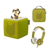 Tonies Toniebox Playtime Puppy Starter Set with Foldable Headphones and Carrying Case - ANB Baby