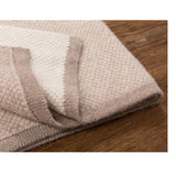 Tuwi Inti Knitted Baby Blanket, Taupe / Cream - ANB Baby