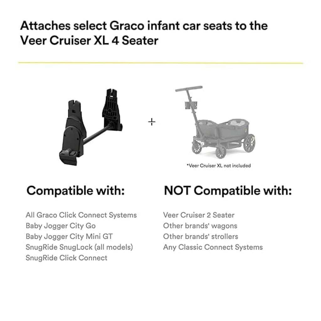 britax adapter for graco stroller Veer Cruiser XL Infant Car Seat Adapter