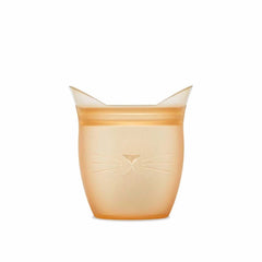 Zip Top Reusable Baby + Kid Snack Containers 100% Silicone, Orange Cat, ANB BABY