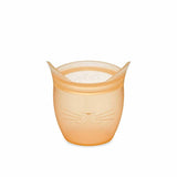 Zip Top Reusable Baby + Kid Snack Containers 100% Silicone, Orange Cat - ANB Baby