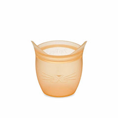Zip Top Reusable Baby + Kid Snack Containers 100% Silicone, Orange Cat, ANB BABY