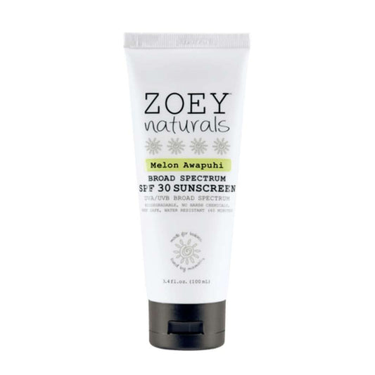Zoey Naturals Broad Spectrum Sunscreen SPF 30 3.4 oz. Melon Awapuhi - ANB Baby