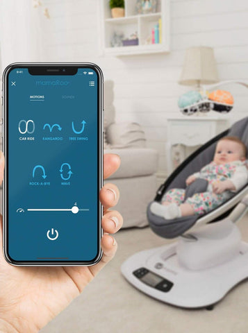4moms mamaRoo 4 Baby Swing, 5 Unique Motions, Smooth - ANB Baby -4 moms baby swing