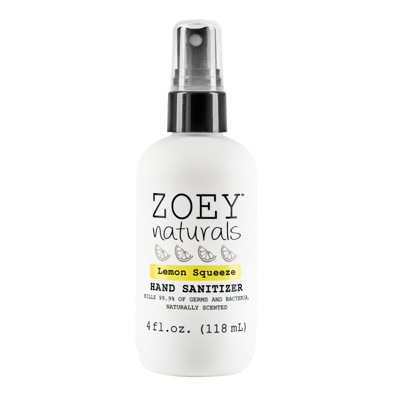 Zoey Naturals Hand Sanitizer 4oz., Lemon Squeeze, -- ANB Baby
