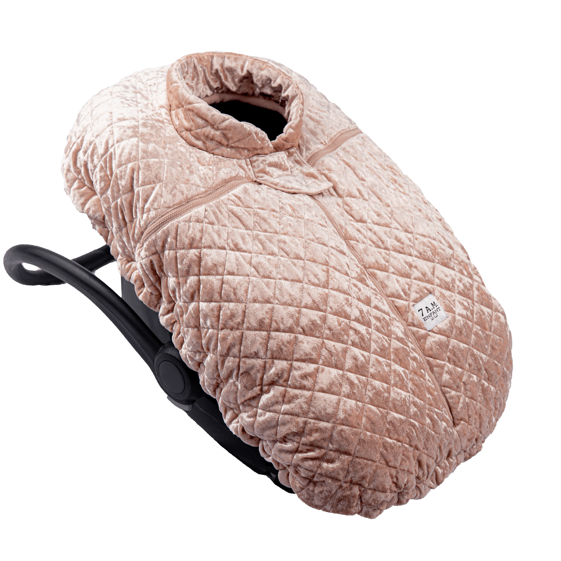 7 AM Enfant Car Seat Cocoon Baby Cover, Quilted Velvet 0-12M - ANB Baby -7 AM car seat accessory