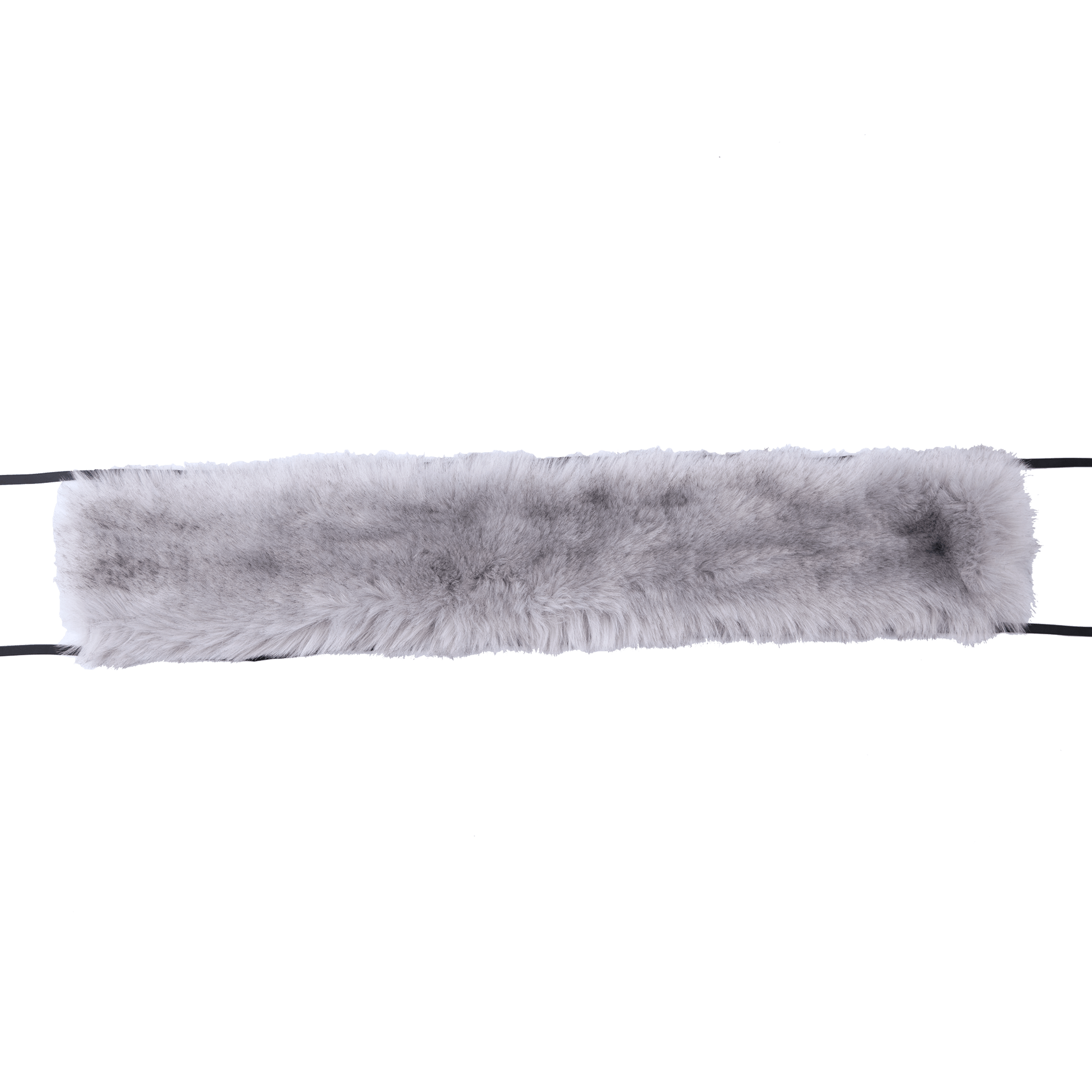 7 AM Enfant Fur Marquee Canopy Cover Tundra, Grey - ANB Baby -faux fur accent for stroller