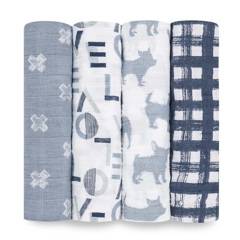 Aden & Anais Infant Boutique Classic Swaddle Blankets, Waverly, 4-pack - ANB Baby -$50 - $75