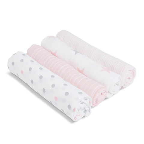 Aden & Anais Infant Essentials Muslin Swaddle Blankets, Doll, 4-pack - ANB Baby -$20 - $50