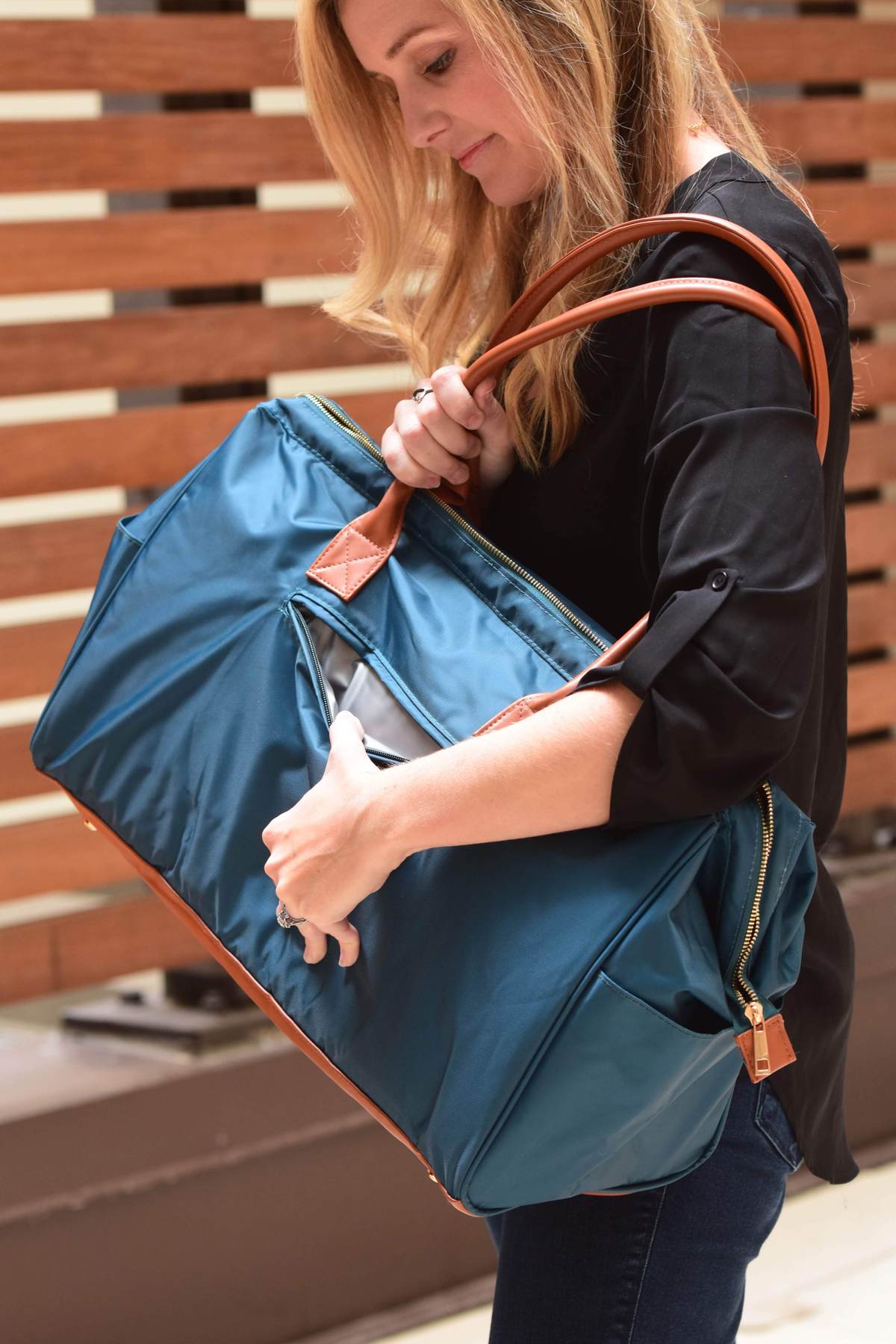 Baby Boldly Fully Prepared Birth Bag, Bold Teal - ANB Baby -$100 - $300