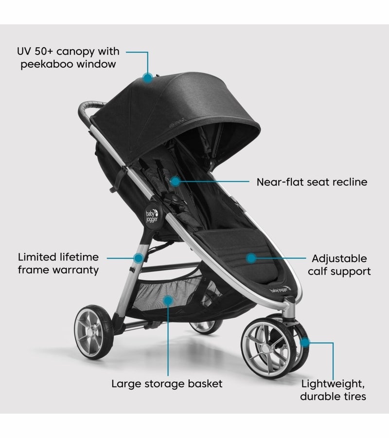 glimt Uoverensstemmelse To grader Baby Jogger City Mini 2 3-Wheel Stroller