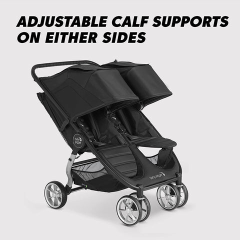 Baby Jogger City Mini 2 Double Baby Stroller, Jet - ANB Baby -$500 - $1000