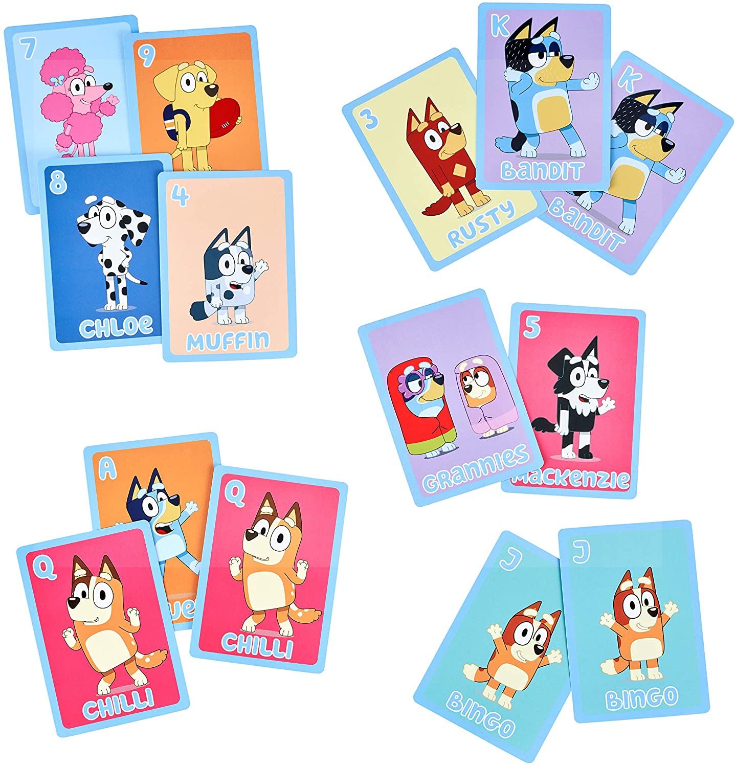 Bluey 5-in-1 Card Game Set - ANB Baby -3+
