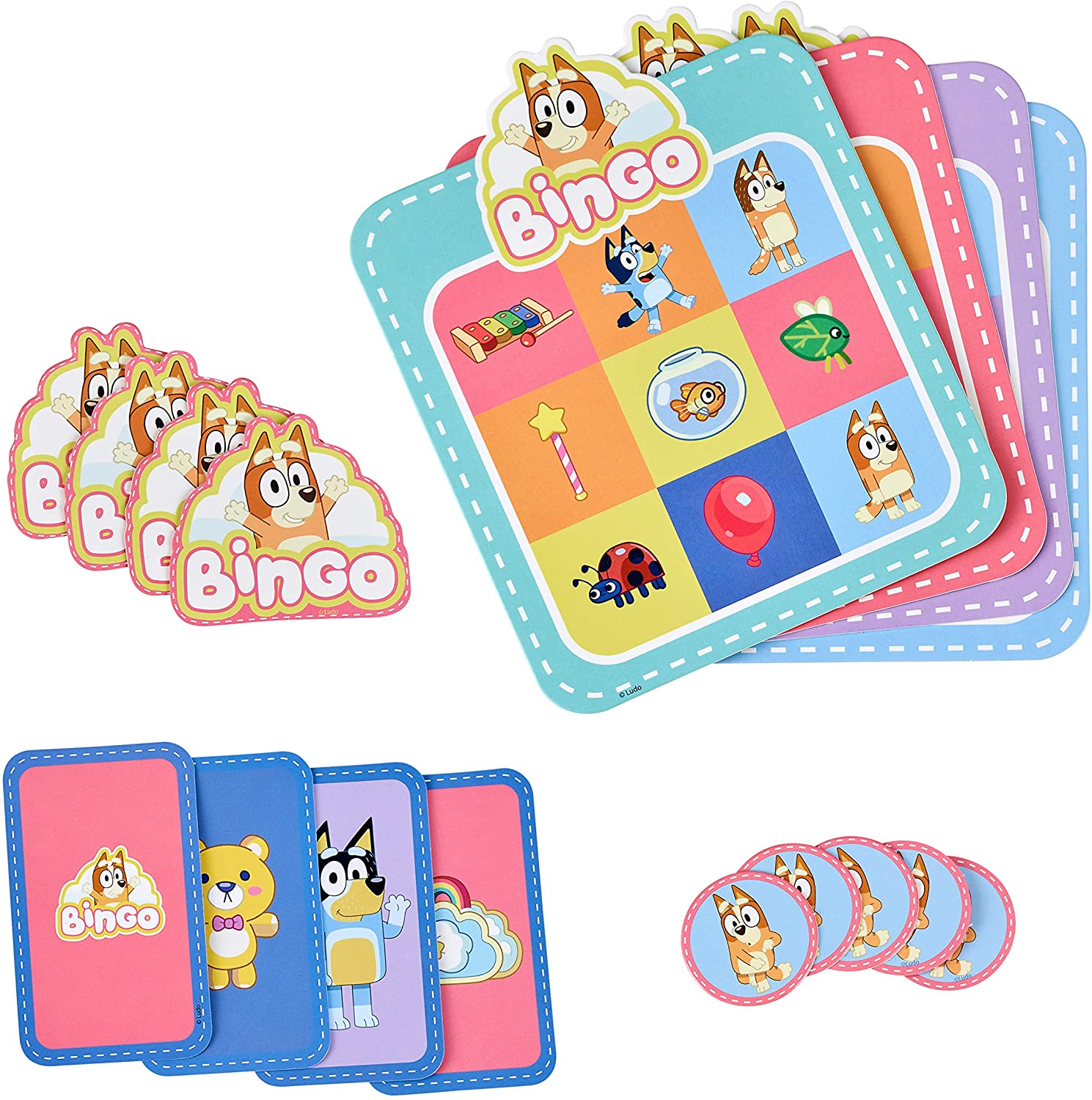 Bluey Bingo's Bingo Card Game, Fun Matching Game - ANB Baby -activity game