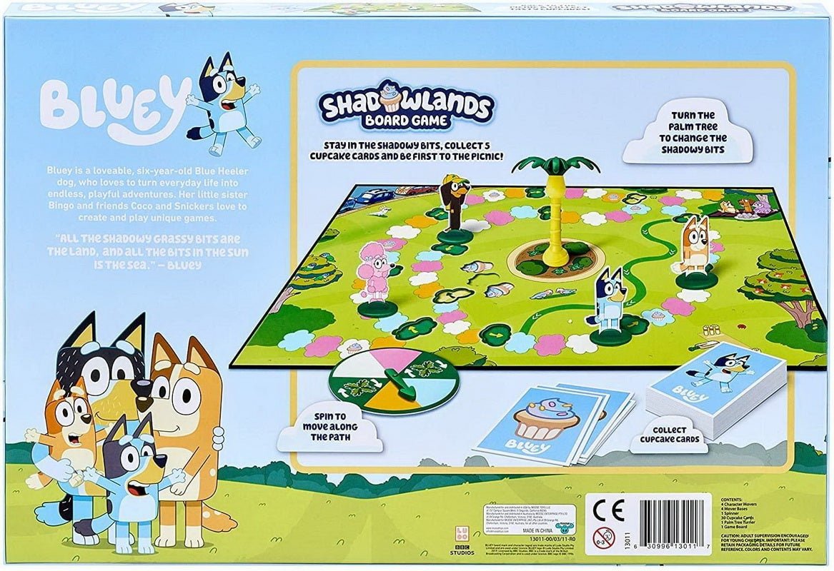 Bluey Shadowlands Family Board Game, For 2-4 Players, -- ANB Baby