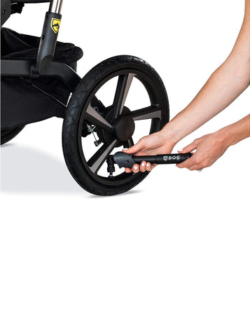 BOB Gear Deluxe Handlebar Console with Tire Pump for Single Jogging Strollers, Black - ANB Baby -Bob Gear