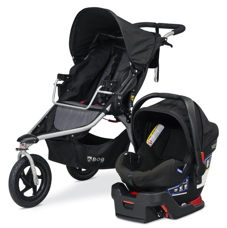 Bob Gear Rambler Travel System with Britax B-Safe Gen2 Infant Car Seat, Black, -- ANB Baby