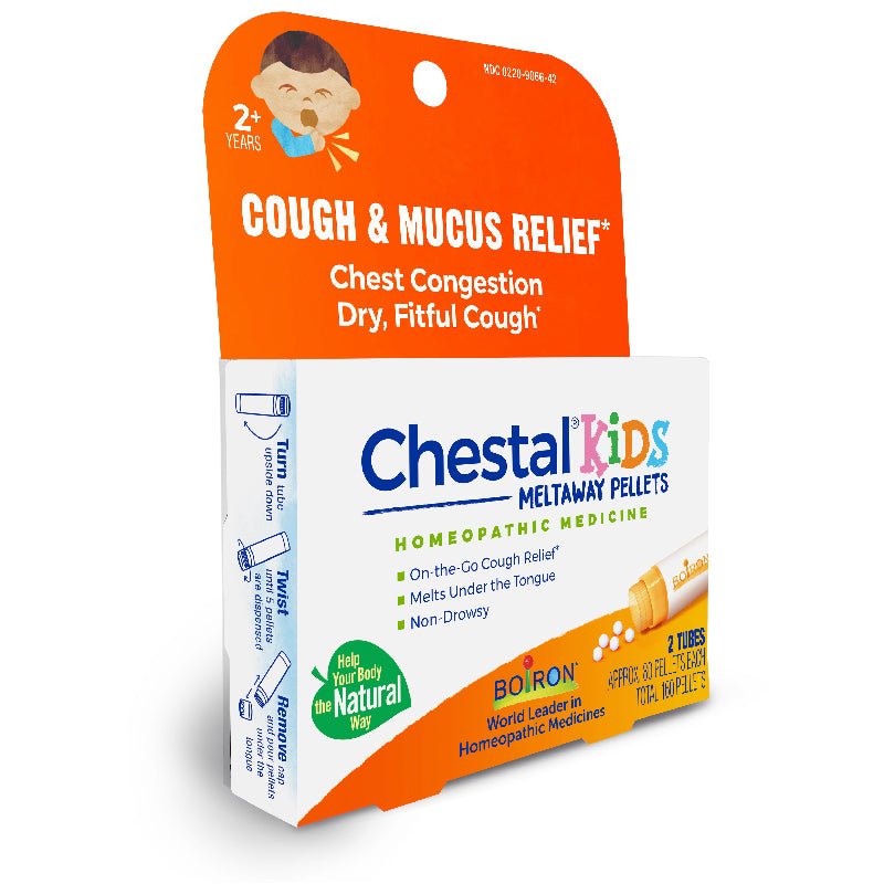 Boiron Chestal Kids Meltaway Pellets, Cough & Mucus Relief - ANB Baby -Boiron