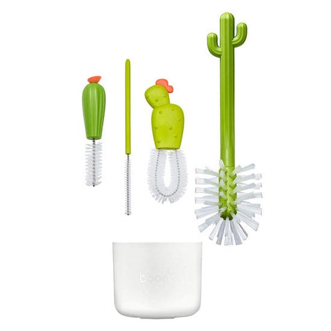 Boon Cacti 4-Piece Bottle Cleaning Brush Set, -- ANB Baby