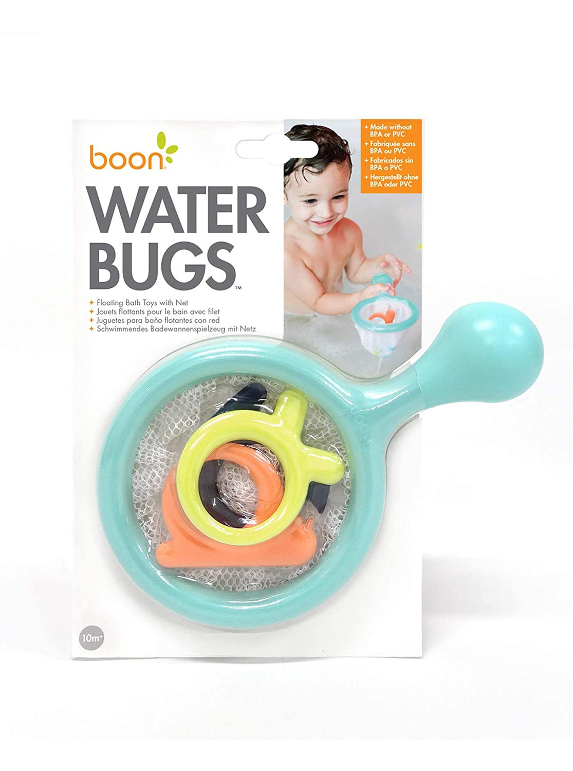 Boon Water Bugs Floating Bath Toys with Net - Mint, Green - ANB Baby -Bath toy