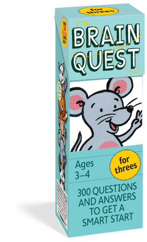 Brain Quest: for Threes Q&A Cards - ANB Baby -3+ years