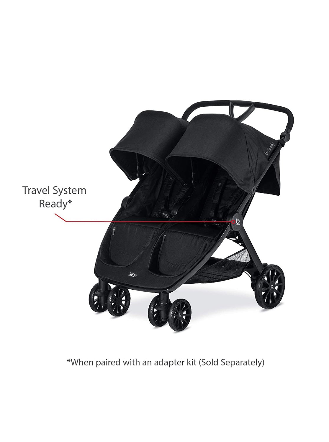 BRITAX B-Lively Double Stroller - ANB Baby -Bast Double Strollers