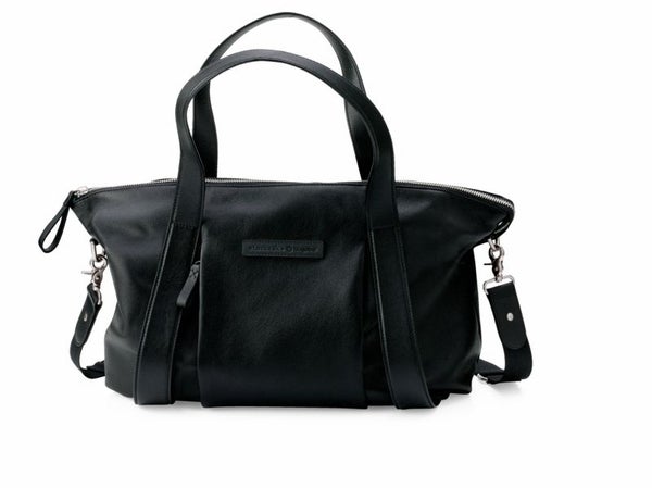 BUGABOO Storksak Leather Changing Bag - Black, -- ANB Baby