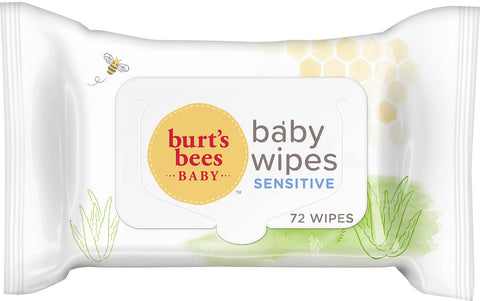 Burt's Bees Baby Wipes, Chlorine Free, 72 Count - ANB Baby -baby wipes