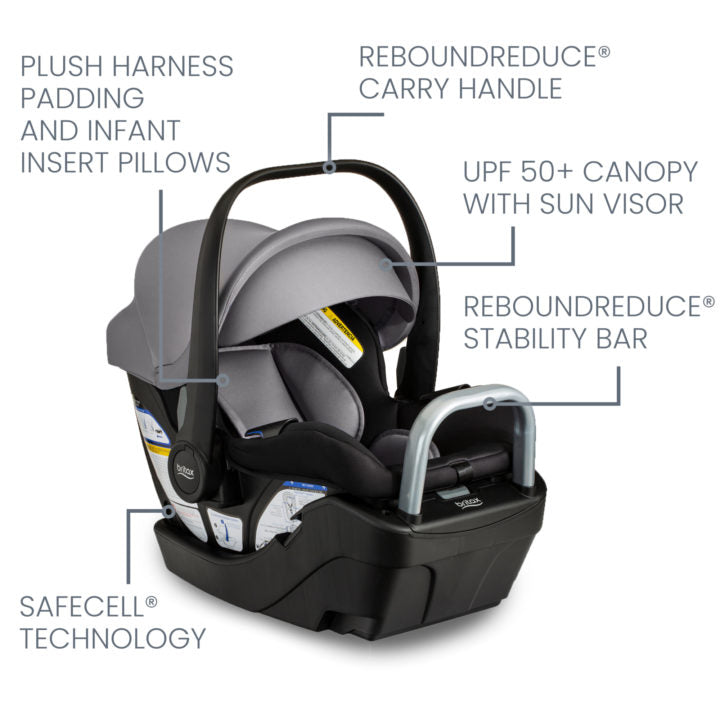 Britax Willow S Infant Car Seat, Graphite Onyx featured mention view– ANB Baby