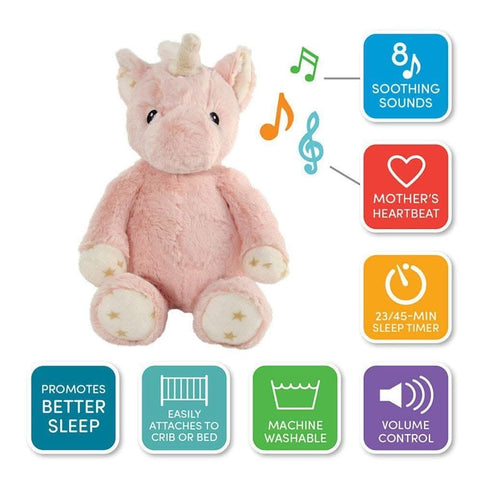 Cloud B Ella The Unicorn White Soothing Sounds, Plush - ANB Baby -$20 - $50