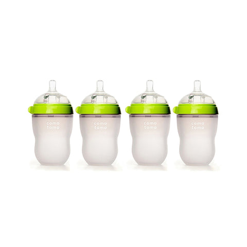 Comotomo Baby Bottle 8-Ounce/250 ml Kit, Green, Pack of 4 - ANB Baby -$20 - $50