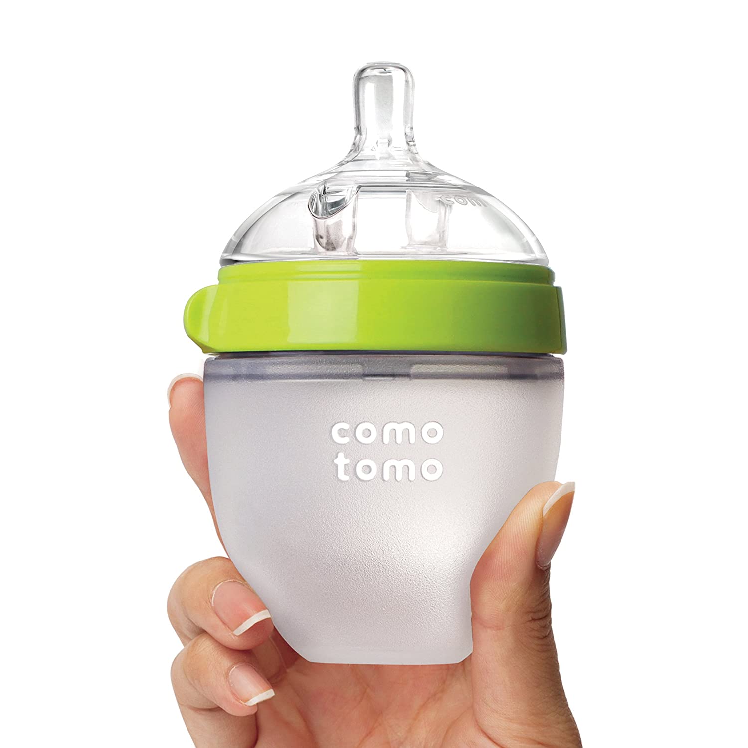 Comotomo Natural Feel Baby Bottle, Green, 5-Ounce - ANB Baby -5 oz. Bottles