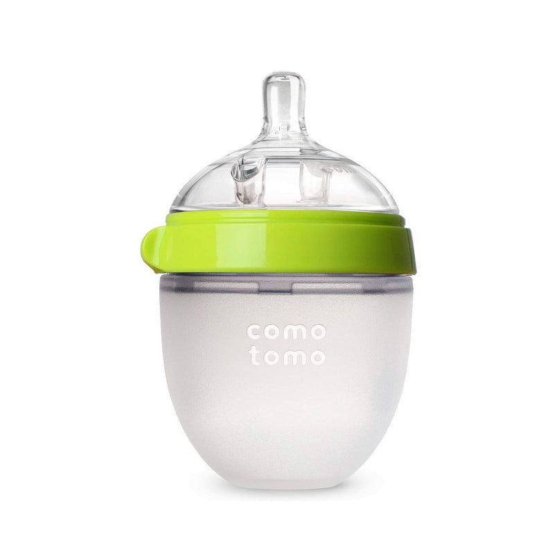 Comotomo Natural Feel Baby Bottle, Green, 5-Ounce, -- ANB Baby