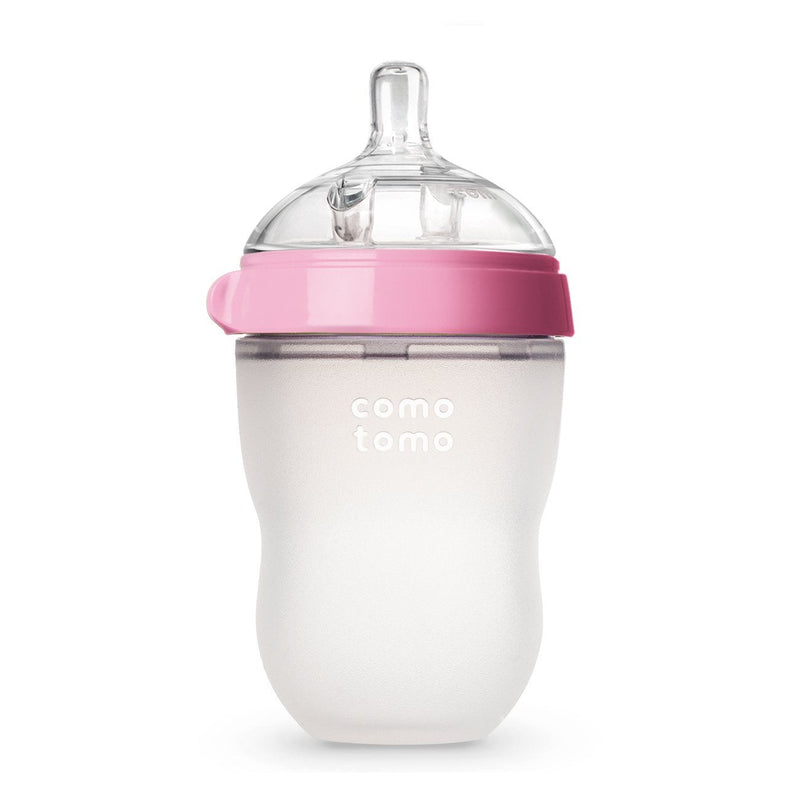 Comotomo Natural Feel Baby Bottle, Pink, 8-Ounce, -- ANB Baby