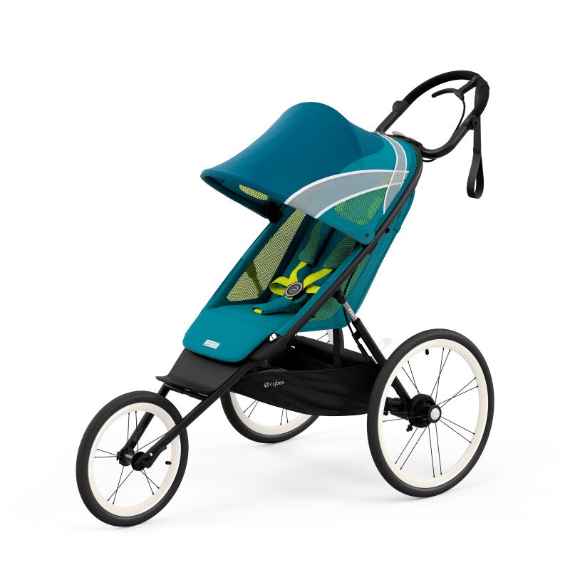 Cybex AVI Jogging Stroller Bundle, Black Frame + Maliblue Seat Pack - ANB Baby -$300 - $500