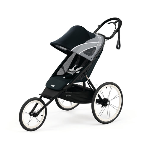 Cybex AVI Jogging Stroller Bundle, Black Frame + Maliblue Seat Pack - ANB Baby -4063846011957$300 - $500