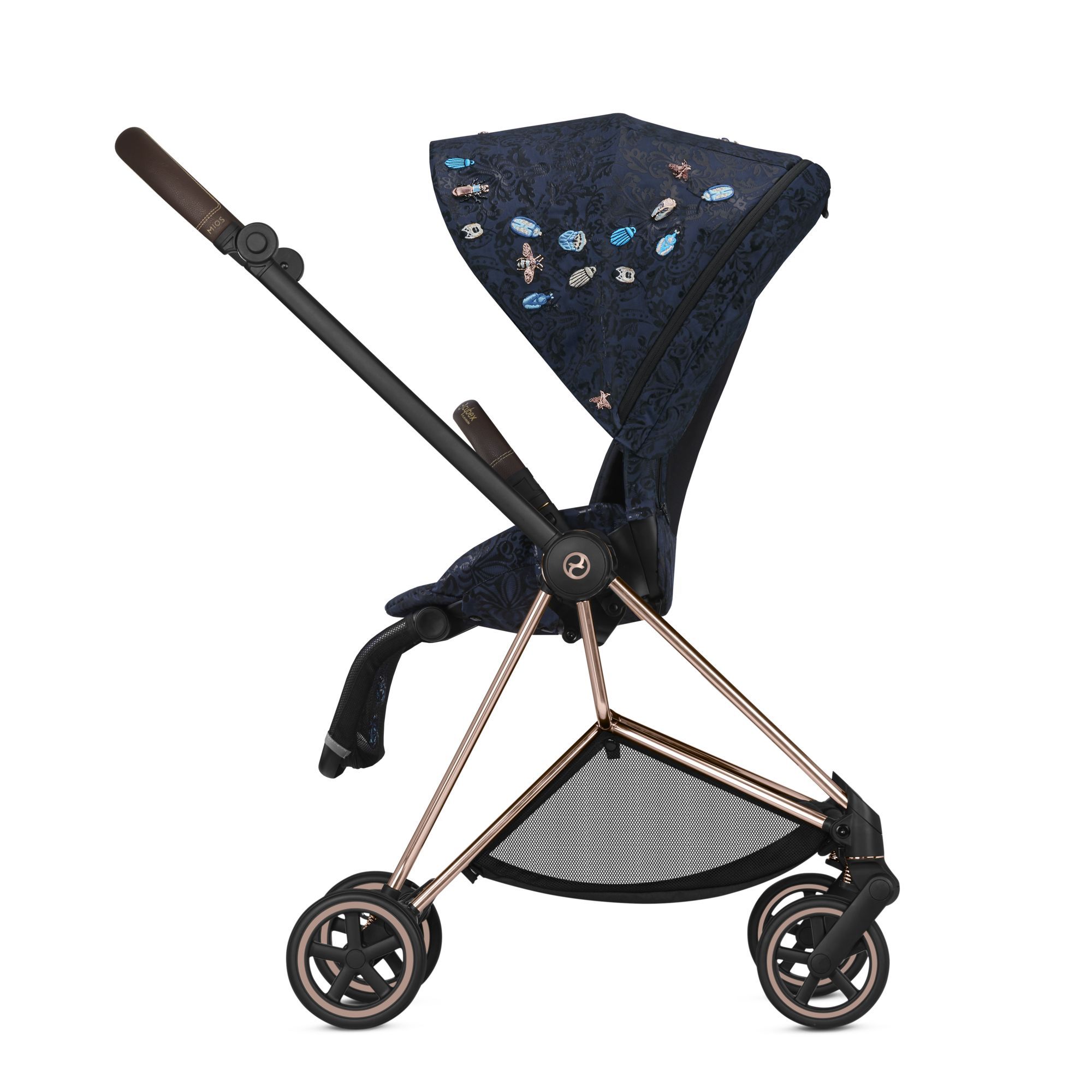 Cybex Mios Jewels of Nature Complete Stroller Bundle, Rose Gold Mios Frame, Seat Pack and Cot - ANB Baby -$1000 - $2000