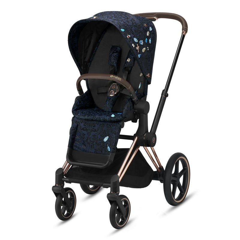 Cybex Priam Jewels of Nature Complete Stroller Bundle, Rose Gold Priam Frame, Seat Pack and Cot, -- ANB Baby