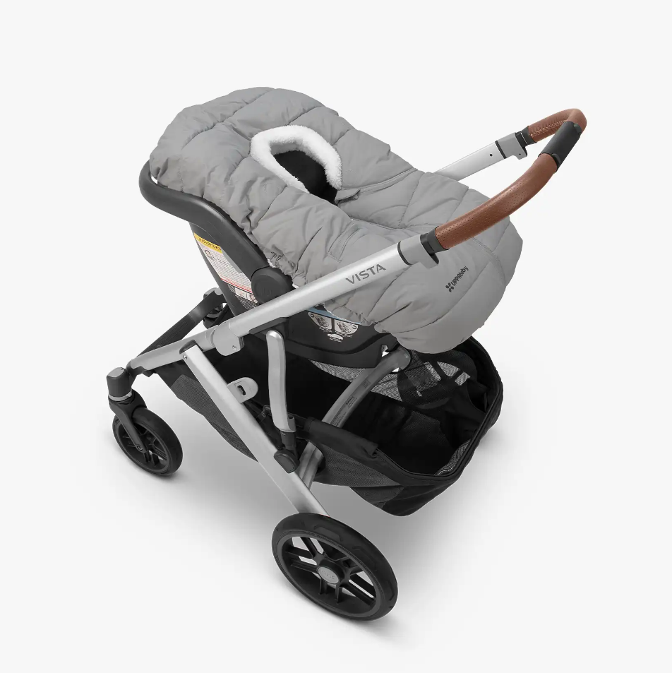 UPPAbaby CozyGanoosh Footmuff for MESA MESA V2 And MESA MAX, Stella Grey Used on stroller --ANB Baby
