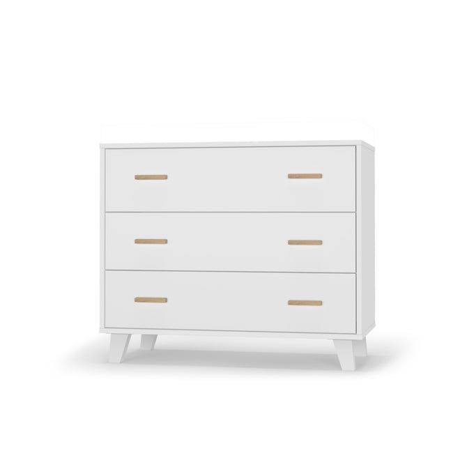 DaDaDa Brooklyn 3-drawer dresser, White / White / Natural - ANB Baby -7290018164488$300 - $500