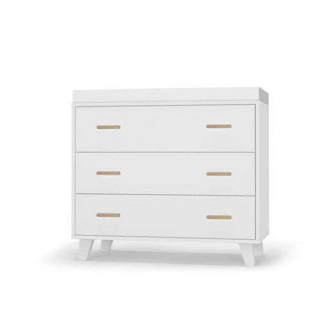 DaDaDa Brooklyn 3-drawer dresser, White / White / Natural - ANB Baby -7290018164488$300 - $500
